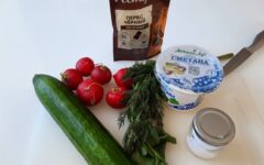 Салат с редиской и огурцом рецепт с фото